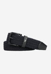 Wojas Dark Blue Braided Leather Belt | 9300976