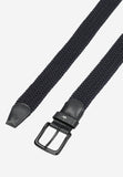 Wojas Dark Blue Braided Belt | 9300976