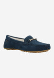 Wojas Dark Blue Velour Leather Loafers | 4621066