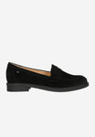 Wojas Black Velour Leather Loafers | 4622261