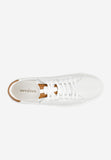 Wojas Men's White Leather Sneakers with Light Brown Additions | 1016759