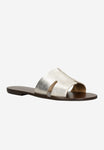 Wojas Golden Leather Slide Sandals | 74008-58