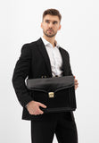 Wojas Black Leather Briefcase | 9001051