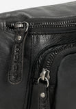 Wojas Black Leather Waist Bag | 8035251