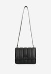 Wojas Black Quilted Leather Crossbody Bag | 80344-51