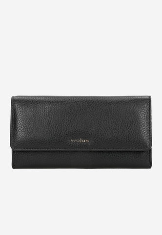 Wojas Large Black Leather Wallet  | 9107051