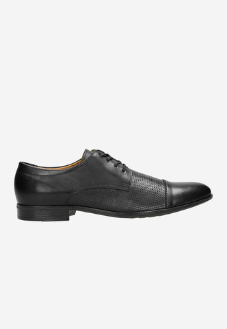 Wojas Black Embossed Dress Shoes | 1014051