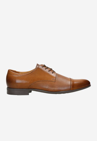 Wojas Brown Embossed Dress Shoes | 1014052
