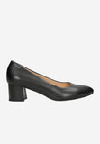 Wojas Black Leather Pumps | 3512151