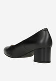 Wojas Black Leather Pumps | 3512151