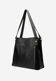 Wojas Black Large Leather Tote Bag | 985971