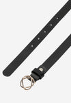 Wojas Women's Black Leather Belt with Original Buckle | 9305851