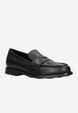 Wojas Classic Black Leather Loafers | 4625351