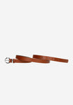Wojas Women's Brown Leather Belt with Silver Buckle | 9309453