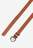 Wojas Women's Brown Leather Belt with Silver Buckle | 9309453