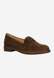 Wojas Brown Velour Leather Loafers | 4622262