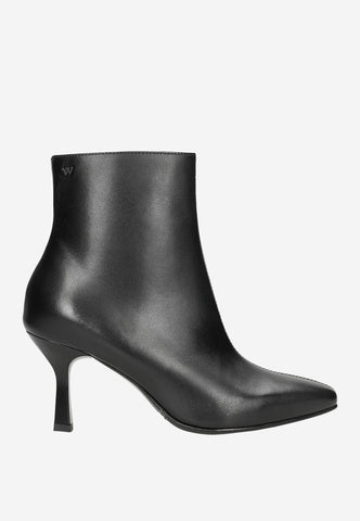 Wojas Black Leather Ankle Boots | 5520751