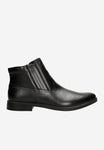 Wojas Black Insulated Leather Chelsea Boots | 2001651