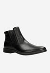 Wojas Black Insulated Leather Chelsea Boots | 2001651
