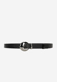 Wojas Women's Black Leather Belt with Original Buckle | 9309151