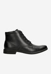 Wojas Black Leather Insulated Ankle Boots | 2405551