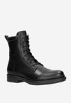 Wojas Black Leather Ankle Boots | 2408451