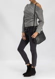 Wojas Black Leather Shoulder Bag | 685451