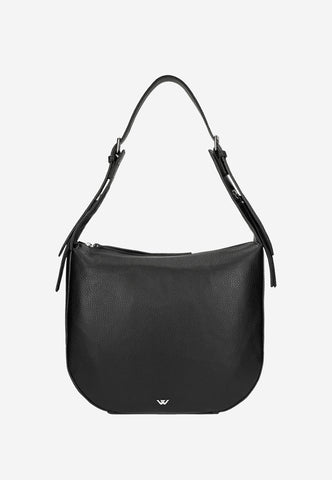 Wojas Black Leather Handbag | 8036751