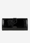 Wojas Large Embossed Black Leather Wallet | 9106031