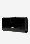 Wojas Large Embossed Black Leather Wallet | 9106031