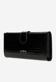 Wojas Large Embossed Black Leather Wallet | 9106031