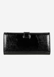 Wojas Large Embossed Black Leather Wallet | 9106031