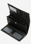 Wojas Large Embossed Black Leather Wallet | 9106031