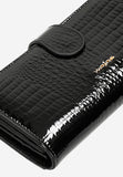 Wojas Large Embossed Black Leather Wallet | 9106031