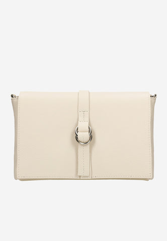 Wojas Light Beige Leather Crossbody Bag | 8030954