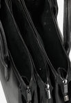 Wojas Black Leather Tote Bag | 8022251