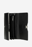 Wojas Black Leather Wallet with Metal Logo | 9107451
