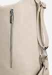 Wojas 2 in 1 Beige Leather Backpack and Handbag | 8002154