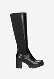 Wojas Black Leather Knee High Boots | 7104881