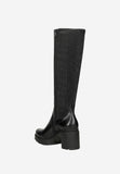 Wojas Black Leather Knee High Boots | 7104881