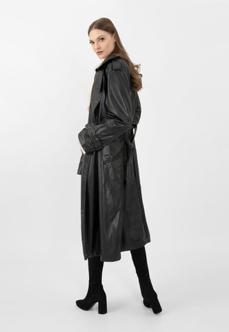 Wojas Black Velour Leather Knee High Boots | 7104181