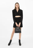 Wojas Black Leather Crossbody Bag | 8033751