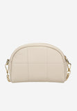 Wojas Beige Leather Crossbody Bag with Golden Strap | 8032154