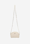 Wojas Beige Leather Crossbody Bag with Golden Strap | 8032154