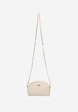 Wojas Beige Leather Crossbody Bag with Golden Strap | 8032154