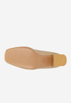 Wojas Beige Leather Heels with Golden Details | 3509754