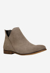 Wojas Dark Beige Leather Ankle Boots | 5500267