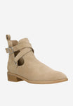 Wojas Beige Leather Ankle Boots | 5524864