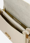 Wojas Light Beige Leather Crossbody Bag with Chain | 8029154