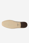 Wojas Beige Leather Ballet Flats with Golden Details | 4403154